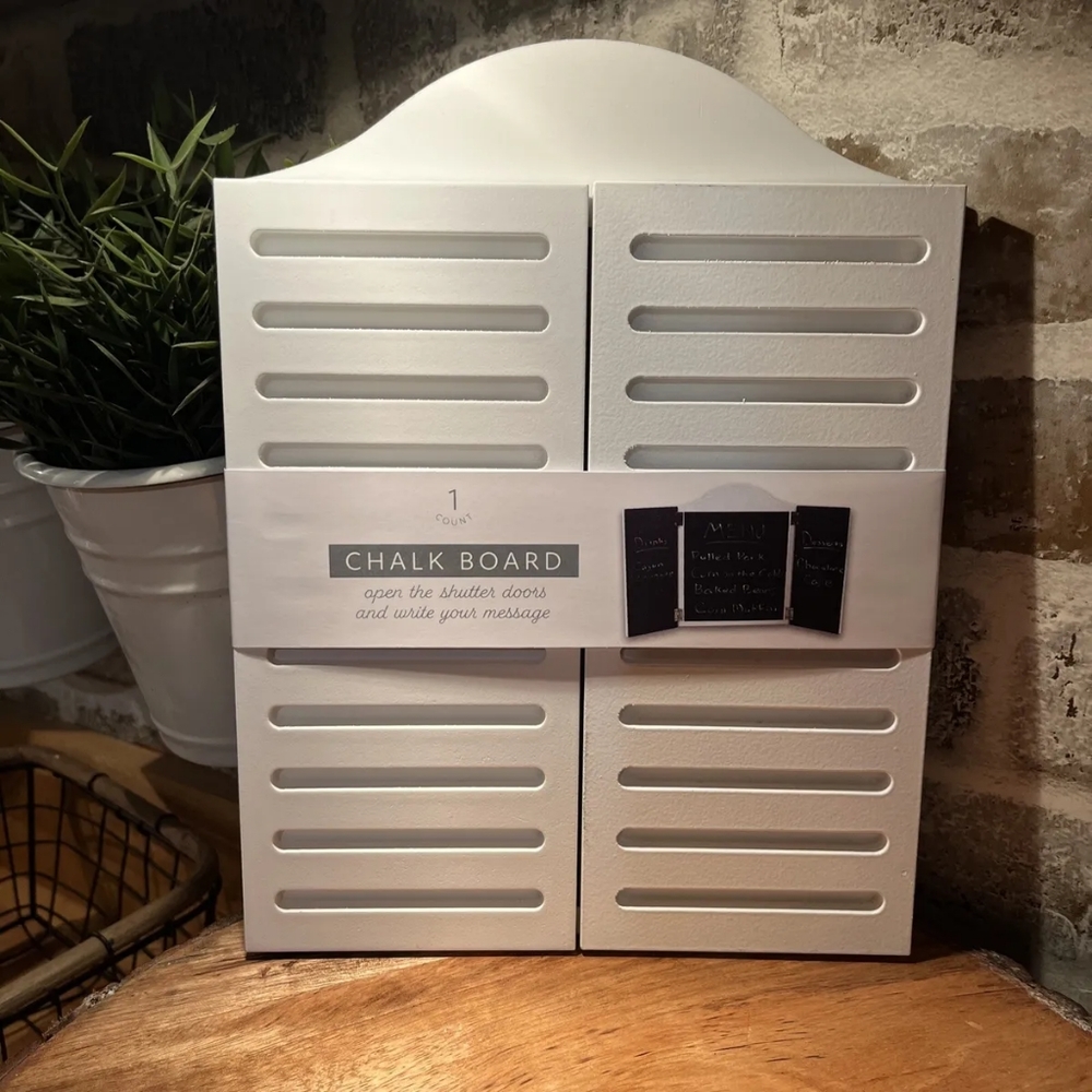 Target Bullseye Window Shutters Chalkboard | Farmhouse Style Decor